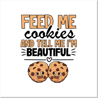 Feed Me Cookies Funny Baking Cookie Christmas Outfit Posters and Art